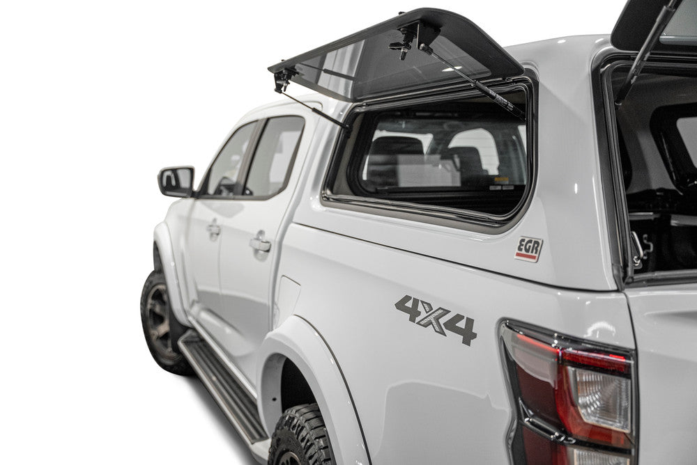 Dmax Bt50 2020 EGR Core Canopy Left Close Up Open Window