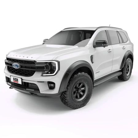 EGR flares for next gen ford Everest matte black front shot