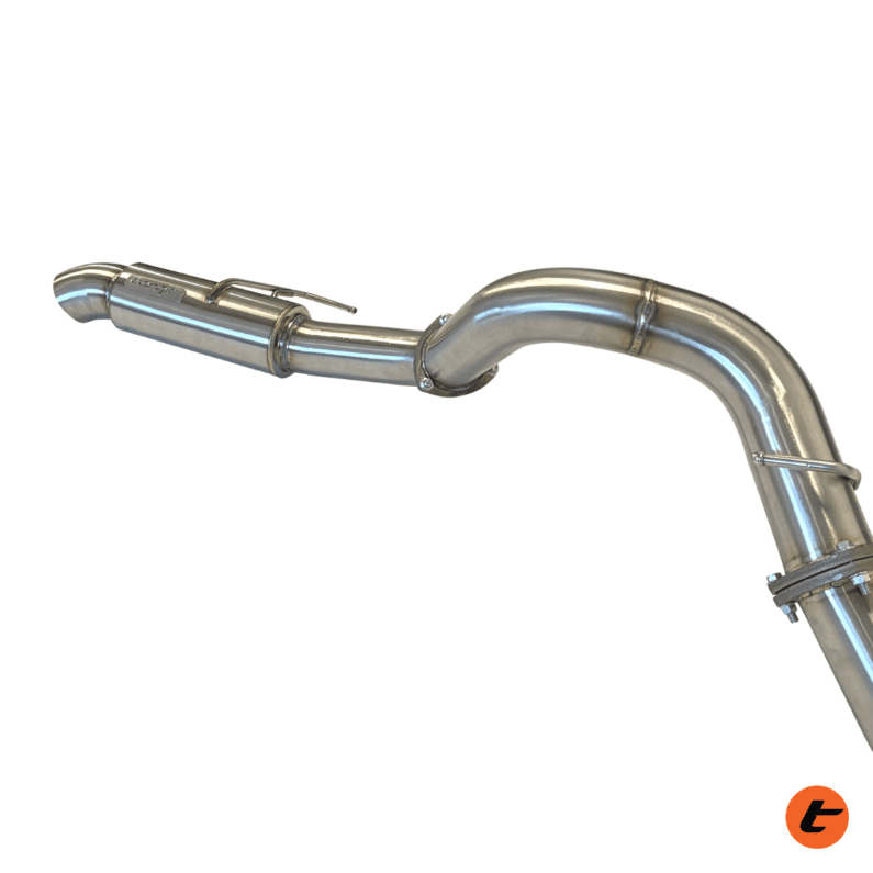 DPF BACK 3.5″ PERFORMANCE EXHAUST FOR 300 SERIES LANDCRUISER close up