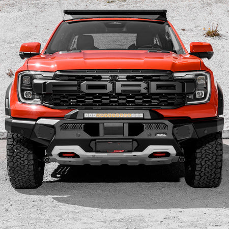 Rival 4x4 next gen ranger raptor bull bar detail front shot