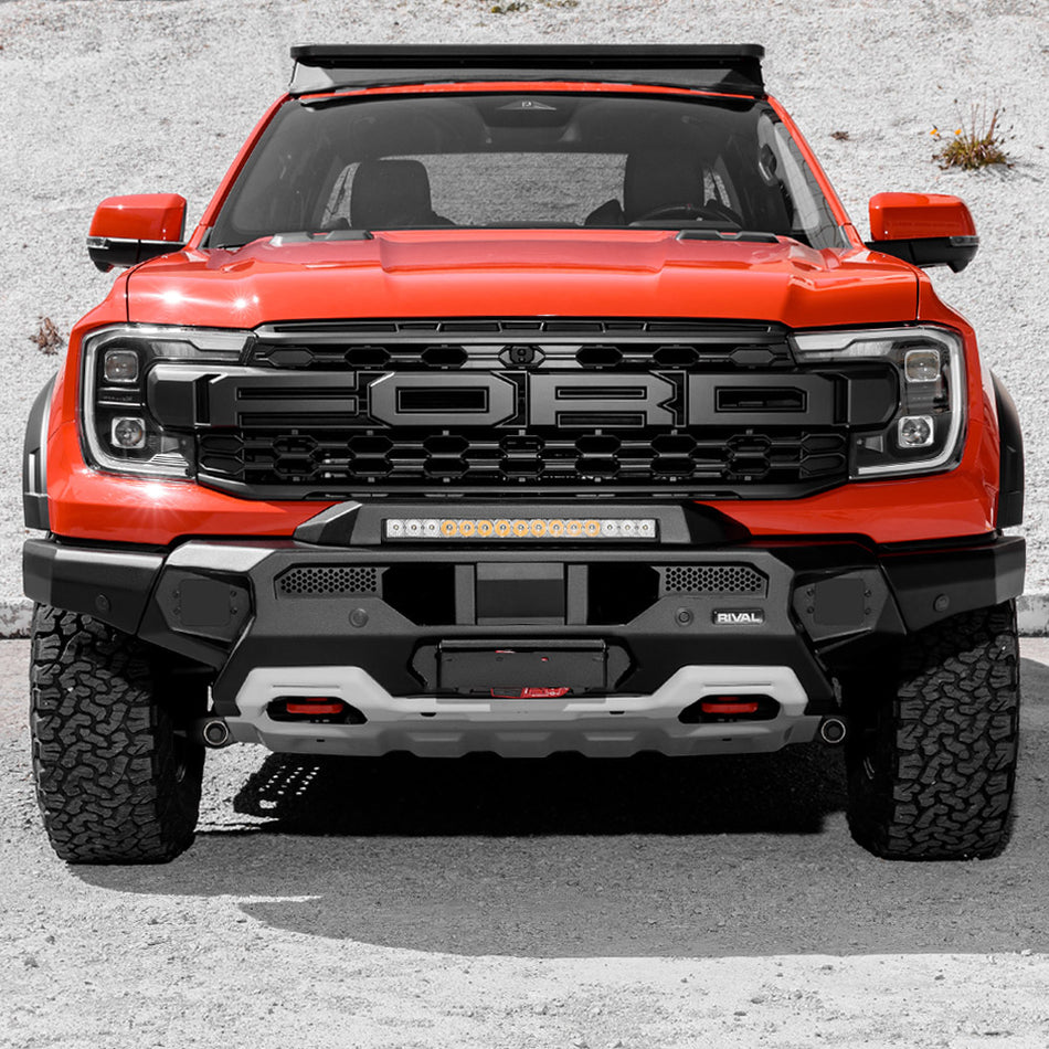Rival 4x4 next gen ranger raptor bull bar detail front shot