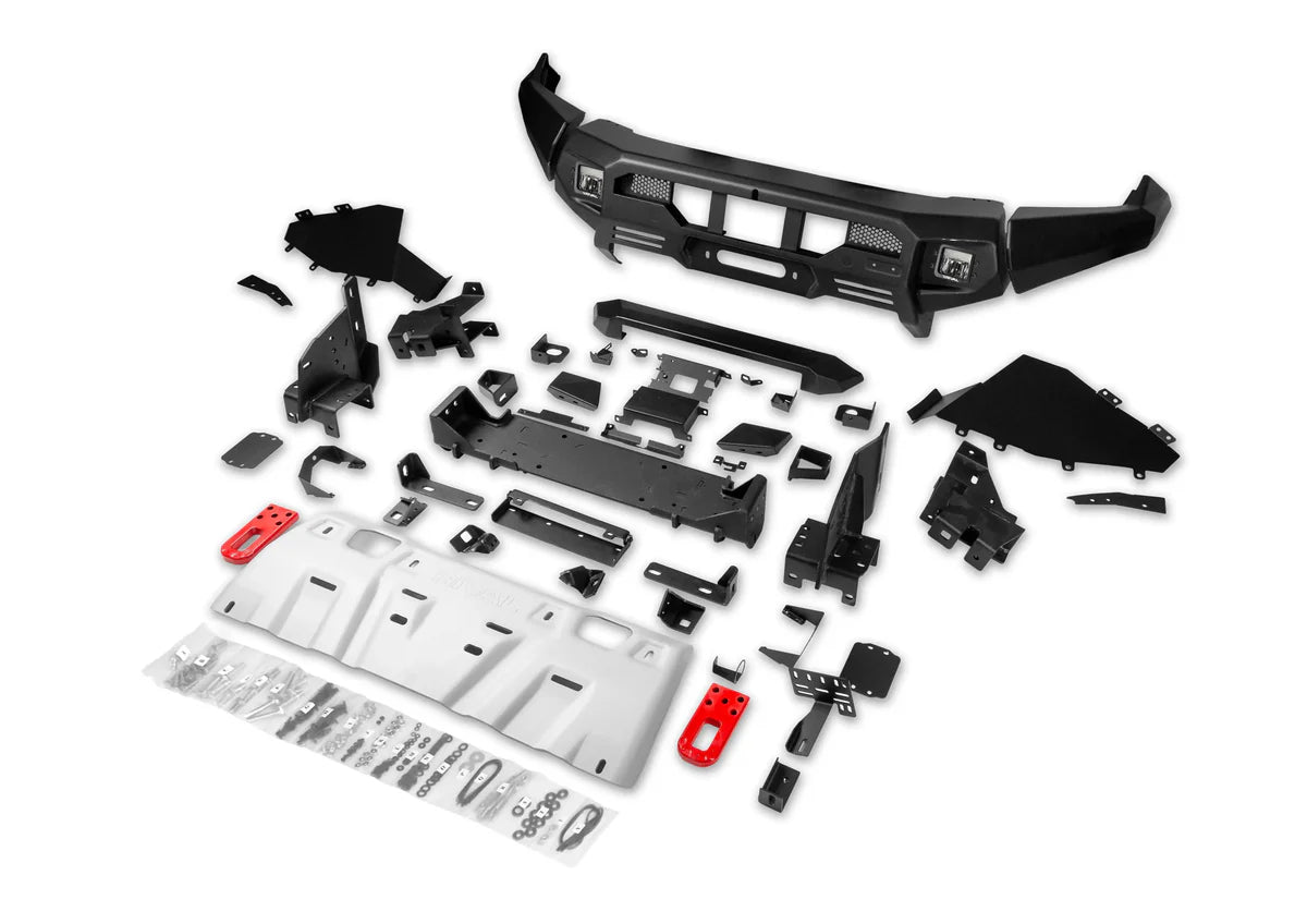 Rival Aluminum Bull Bar for Ford Everest Next Gen — parts layout view