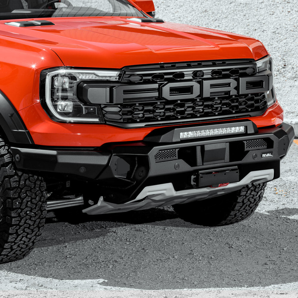 Rival 4x4 next gen ranger raptor bull bar front close up 
