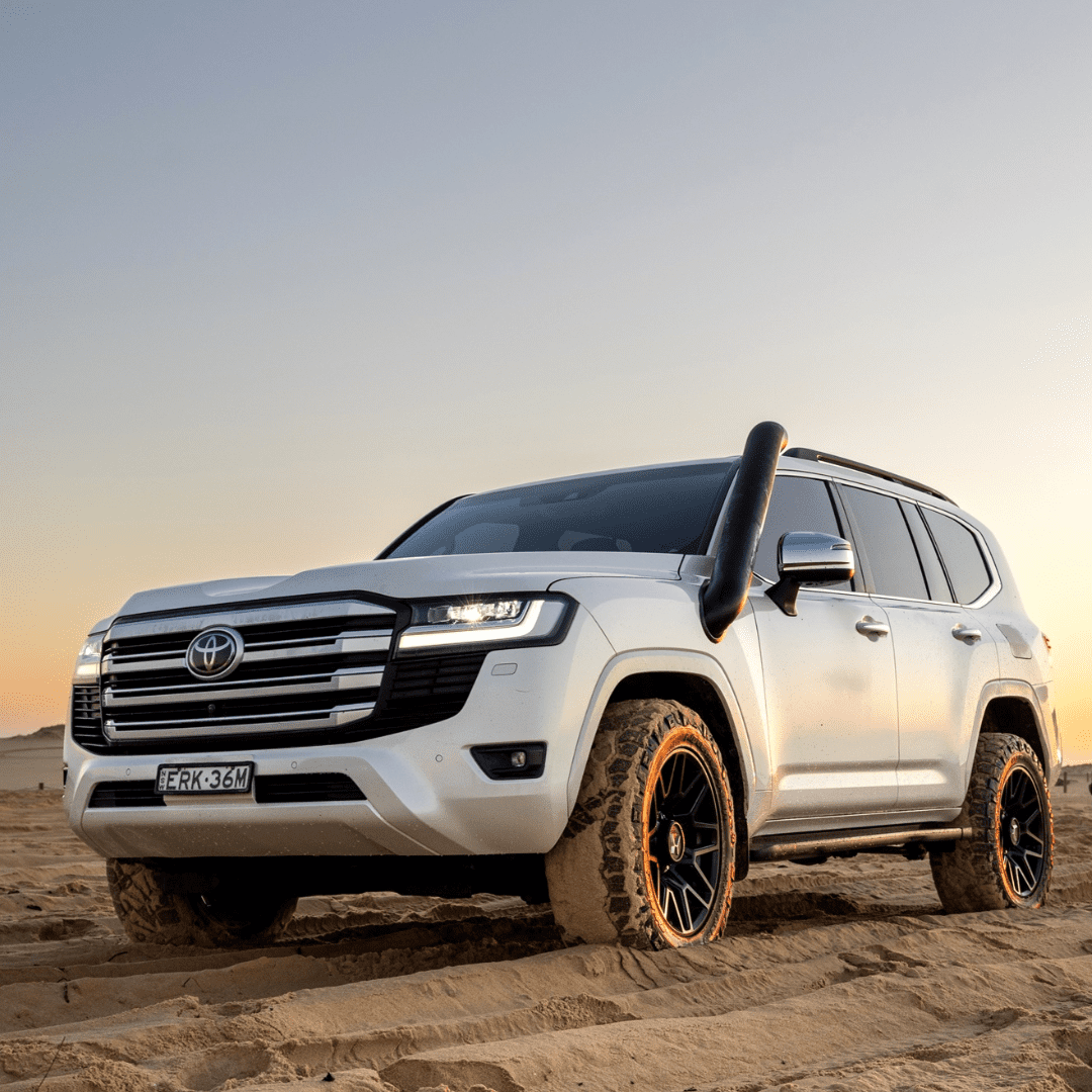 Torqit Stainless Steel Snorkel for 300 Series Toyota Landcruiser 3/4 shot