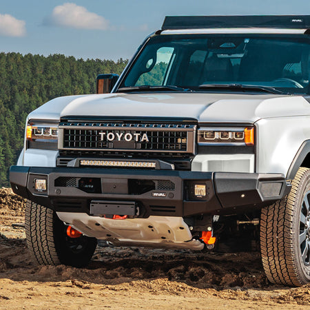 Toyota landcruiser LC20 Rival 4x4 Bull Bar front shot 3/4 shot