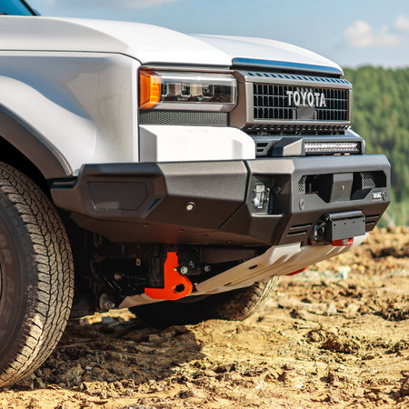 Toyota landcruiser LC20 Rival 4x4 Bull Bar close up detail shot