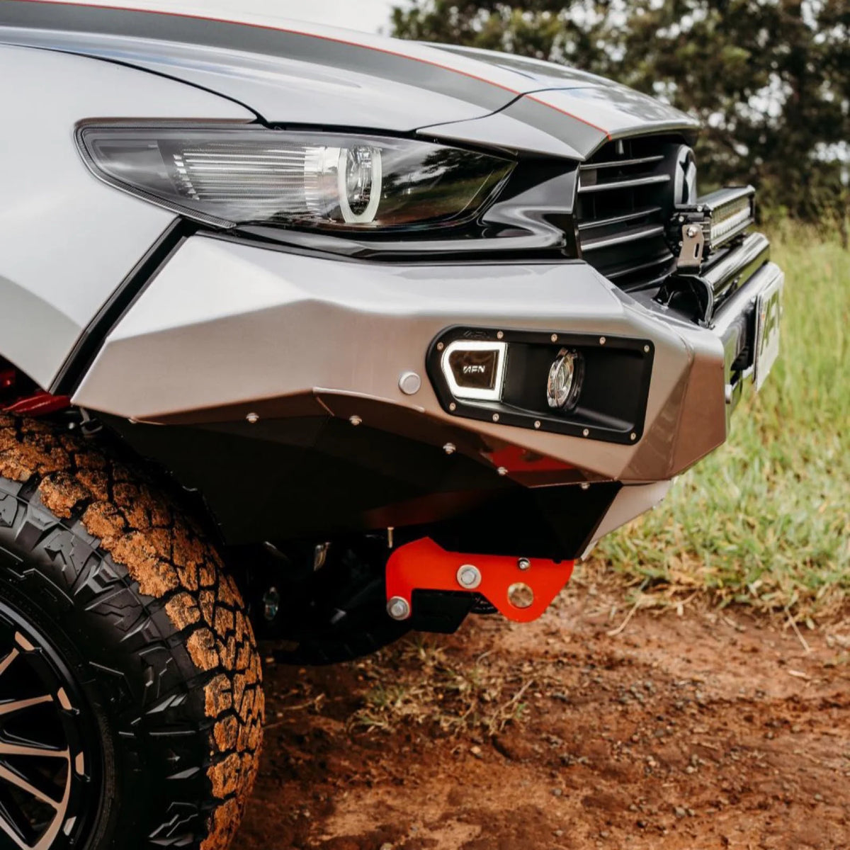AFN Loopless Bull Bar for Mazda BT-50 2020-2024 side view