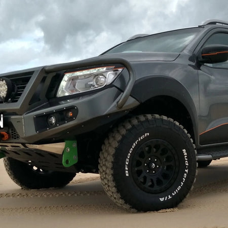 AFN Full Bull Bar for Nissan Navara NP300 2015-2021 fitted side view