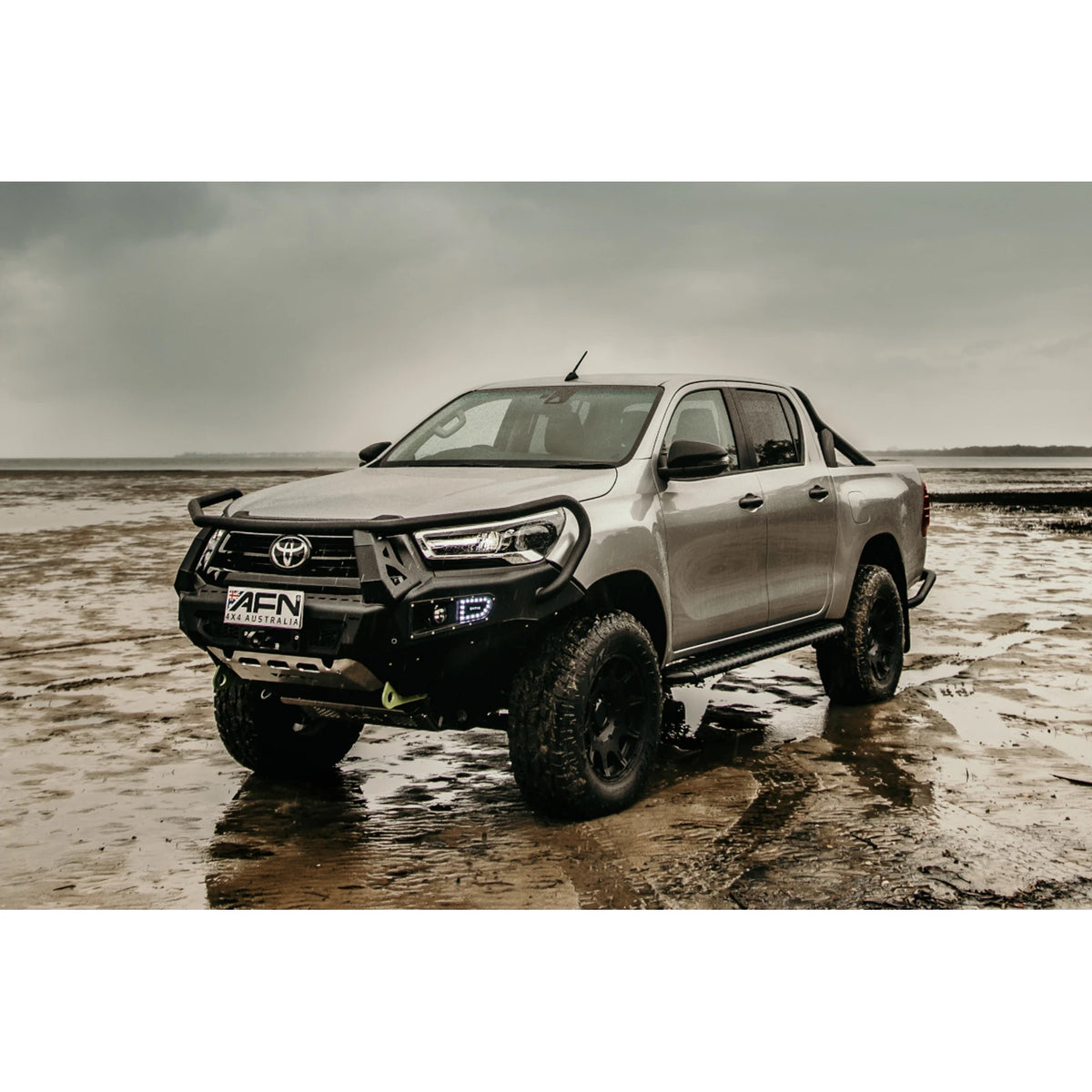 AFN Full Hooped Bull Bar for Toyota HiLux 2021+ fitted view